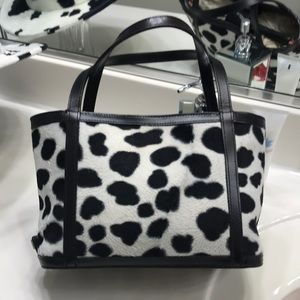 Maxx New York Faux Cow Fur Handbag